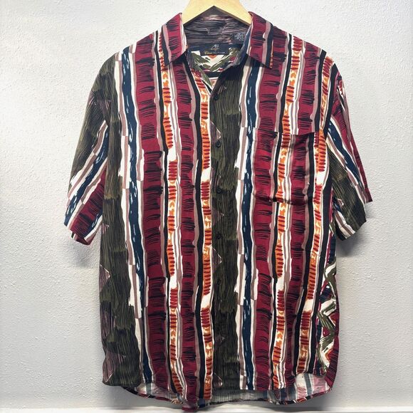Michael James Classic Collection Men's Large Short Sleeve Casual Button Down - Picture 1 of 3